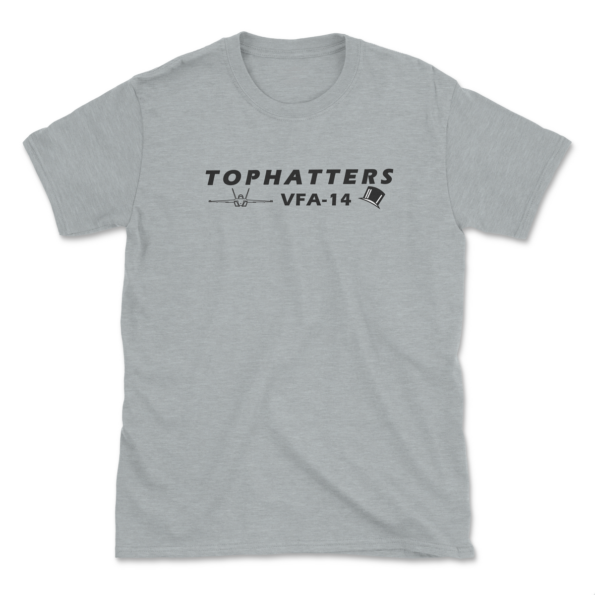VFA-14 Tophatters Flight Line Series F/A-18 Super Hornet T-Shirt