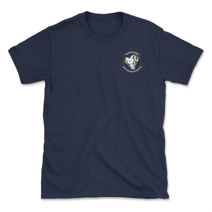 Navy blue t-shirt with squadron patch.