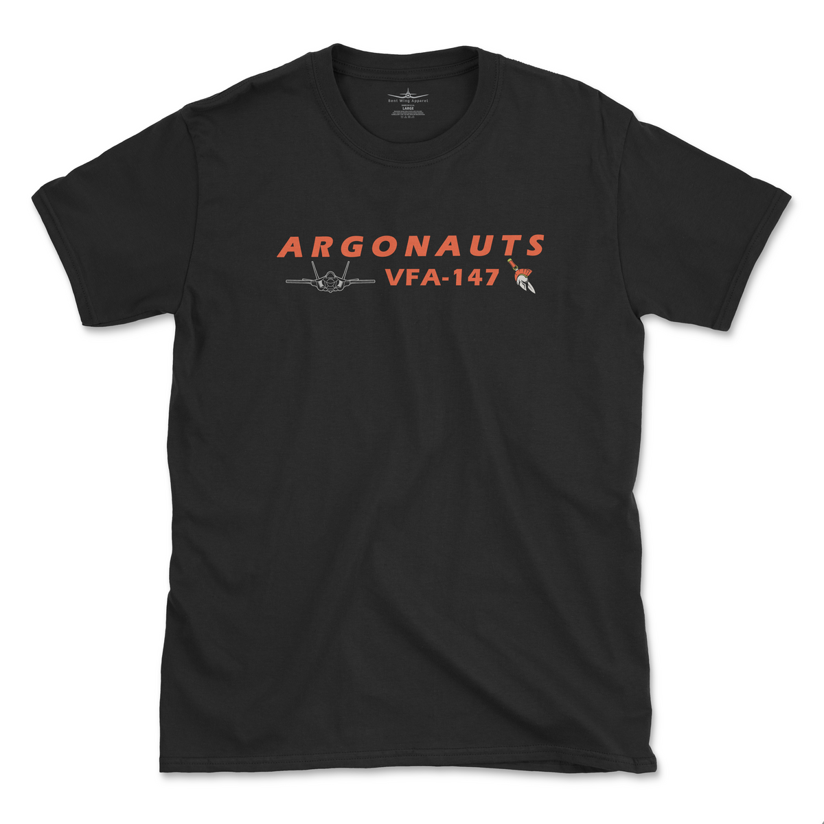 VFA-147 Argonauts Flight Line Series F-35C Lightning II T-Shirt