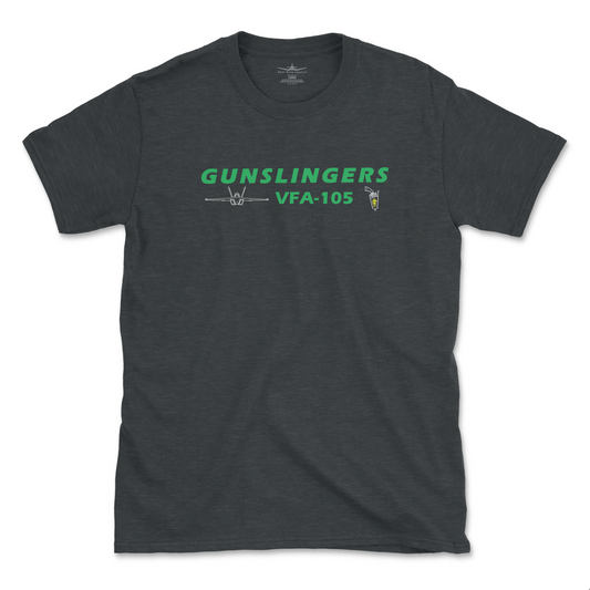 VFA-105 Gunslingers Flight Line Series F/A-18 Super Hornet T-Shirt