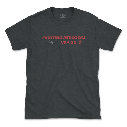 VFA-22 Fighting Redcocks Flight Line Series F/A-18 Super Hornet T-Shirt
