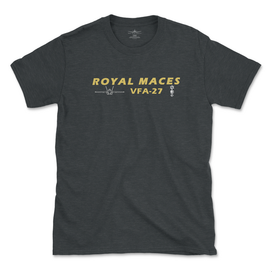 VFA-27 Royal Maces Flight Line Series F/A-18 Super Hornet T-Shirt