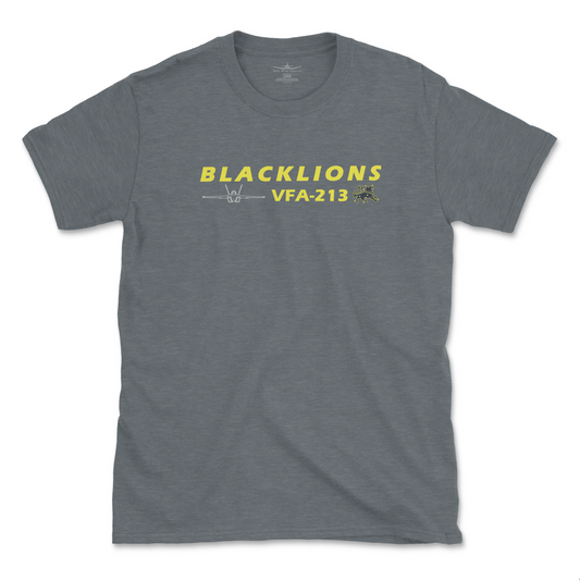 VFA-213 Blacklions Flight Line Series F/A-18 Super Hornet T-Shirt