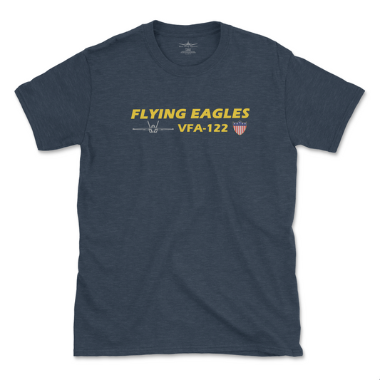 VFA-122 Flying Eagles Flight Line Series F/A-18 Super Hornet T-Shirt