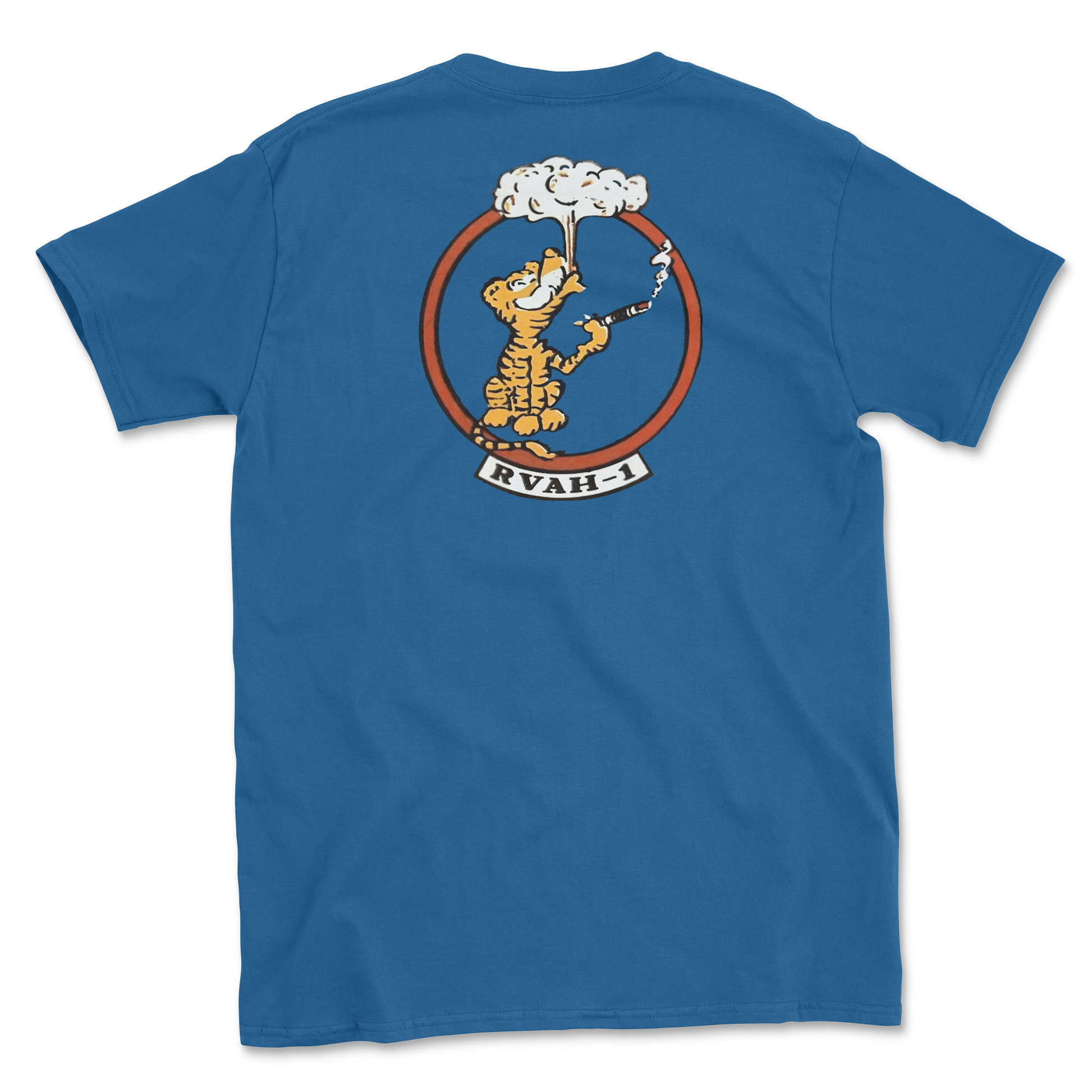 Royal Blue t-shirt with squadron patch.