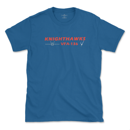 VFA-136 Knighthawks Flight Line Series F/A-18 Super Hornet T-Shirt
